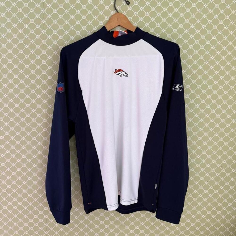 Vintage 2000s reebok denver broncos long sleeve shirt